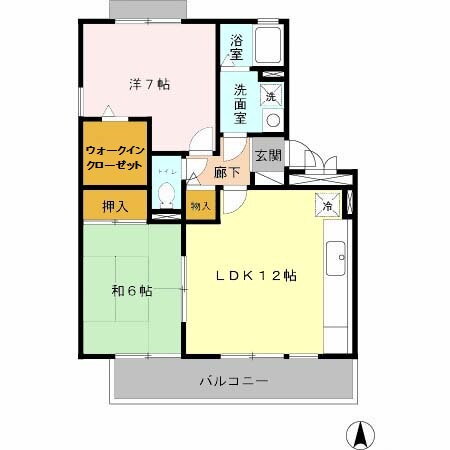 兵庫県神戸市北区有野中町４ 田尾寺駅 2LDK アパート 賃貸物件詳細