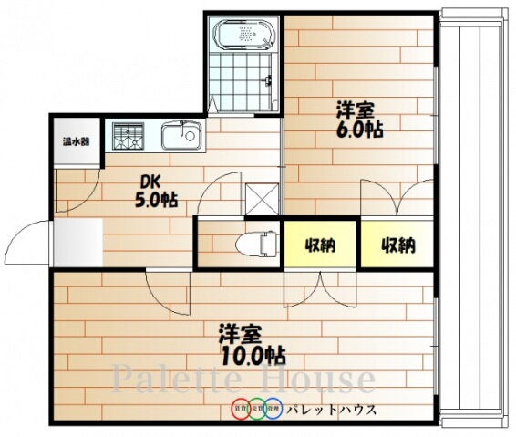 佳月堂マンション 4階 2DK 賃貸物件詳細