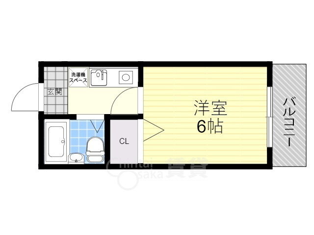 大阪府箕面市新稲６ 石橋阪大前駅 1K アパート 賃貸物件詳細