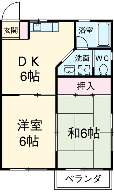 静岡県掛川市横須賀 袋井駅 2DK アパート 賃貸物件詳細