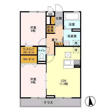 千葉県千葉市中央区村田町 浜野駅 2LDK アパート 賃貸物件詳細