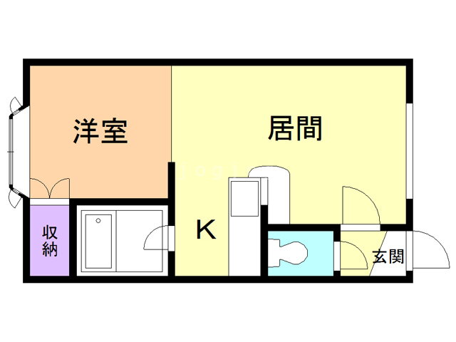 北海道苫小牧市新開町１ 1DK アパート 賃貸物件詳細