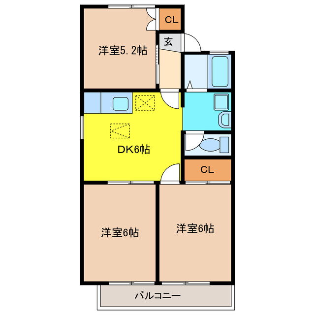 愛知県犬山市松本町３ 犬山駅 3DK アパート 賃貸物件詳細