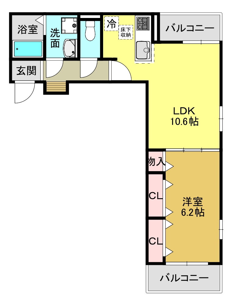 奈良県香芝市瓦口 五位堂駅 1LDK アパート 賃貸物件詳細
