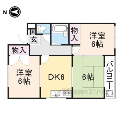 大阪府寝屋川市秦町 寝屋川市駅 3DK マンション 賃貸物件詳細