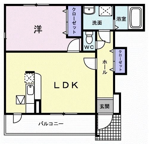 神奈川県平塚市河内 平塚駅 1LDK アパート 賃貸物件詳細