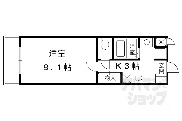 京都府京都市南区東九条明田町 京都駅 1K マンション 賃貸物件詳細