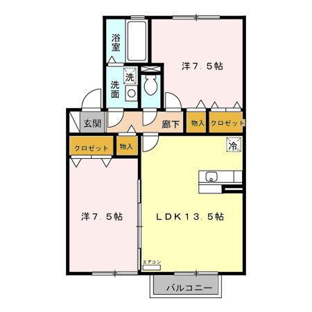 千葉県四街道市物井 物井駅 2LDK アパート 賃貸物件詳細