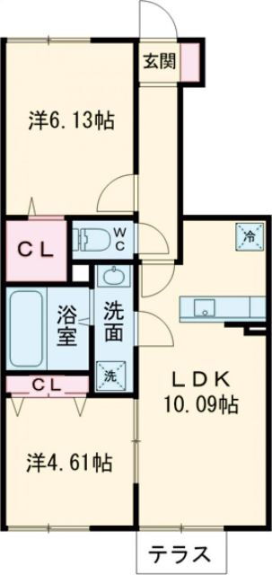 愛知県豊橋市西口町字西ノ口 豊橋駅 2LDK アパート 賃貸物件詳細
