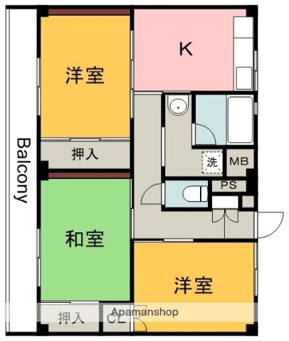 広島県廿日市市宮内４ 宮内串戸駅 3K マンション 賃貸物件詳細