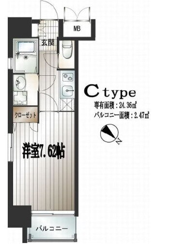 福岡県福岡市博多区須崎町 中洲川端駅 1K マンション 賃貸物件詳細