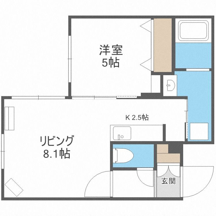 北海道札幌市白石区栄通６ 南郷７丁目駅 1LDK マンション 賃貸物件詳細