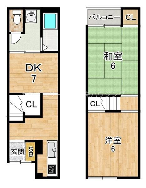 大阪府大阪市鶴見区鶴見６ 横堤駅 2DK 一戸建て 賃貸物件詳細