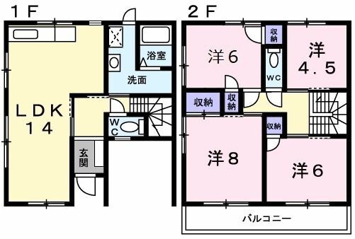 兵庫県神戸市垂水区桃山台５ 名谷駅 4LDK アパート 賃貸物件詳細