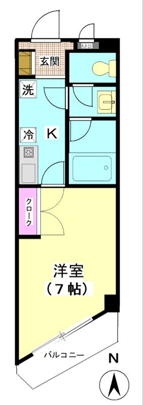 ハイネスＴＳ 2階 1K 賃貸物件詳細