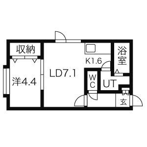 北海道札幌市豊平区平岸四条８ 平岸駅 1LDK アパート 賃貸物件詳細