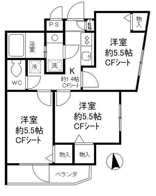 東京都杉並区西荻北１ 西荻窪駅 3K マンション 賃貸物件詳細