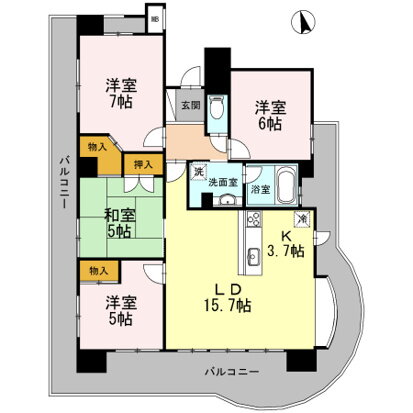 大阪府大阪市阿倍野区阿倍野筋２ 阿倍野駅 4LDK マンション 賃貸物件詳細