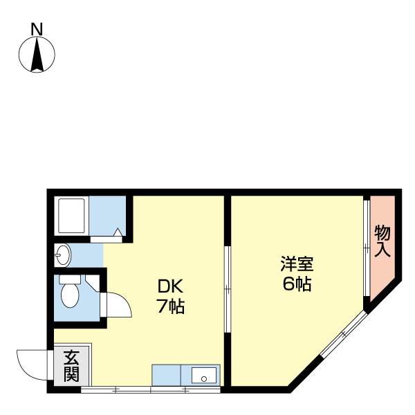 第２泉ビル 3階 1DK 賃貸物件詳細