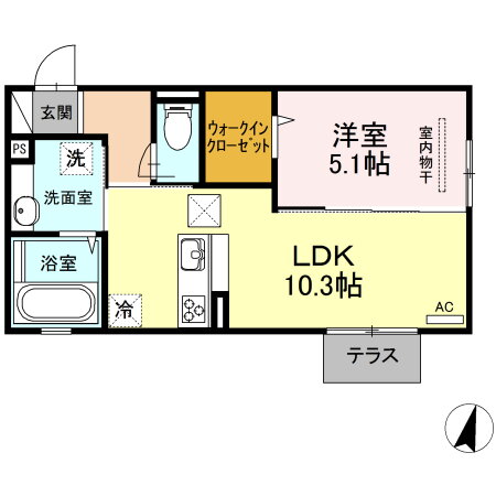 熊本県熊本市東区長嶺東６ 光の森駅 1LDK アパート 賃貸物件詳細