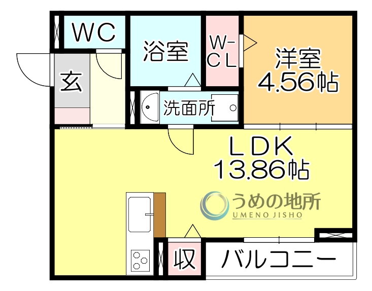 福岡県久留米市御井町 久留米大学前駅 1LDK アパート 賃貸物件詳細
