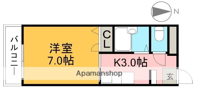 高知県高知市南宝永町 宝永町駅 1K マンション 賃貸物件詳細