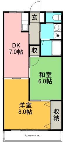 カーサ中野 2階 2DK 賃貸物件詳細