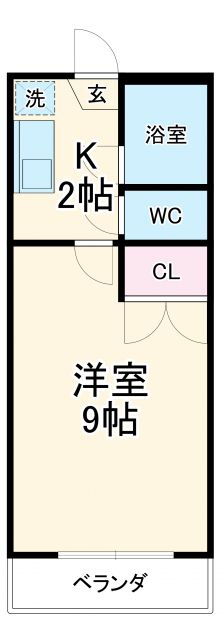 パレス吉浜 1階 1K 賃貸物件詳細