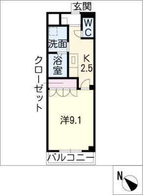 愛知県西尾市新在家町経塚 西尾駅 1K アパート 賃貸物件詳細