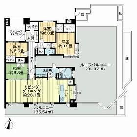 レクセルはるひ野フォレスタ 7階 4LDK 賃貸物件詳細