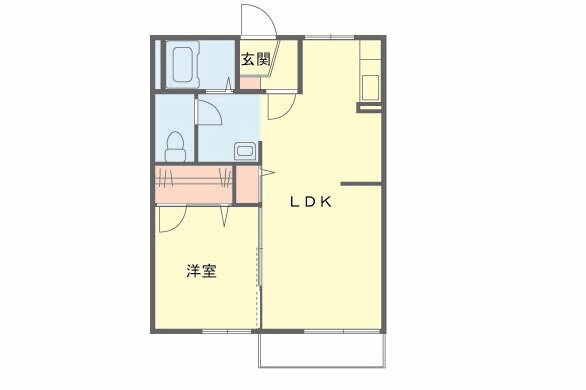 福島県いわき市平下平窪字中島 1LDK アパート 賃貸物件詳細
