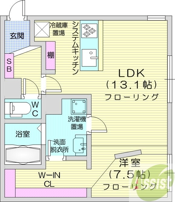 北海道札幌市豊平区月寒中央通９ 月寒中央駅 1LDK マンション 賃貸物件詳細