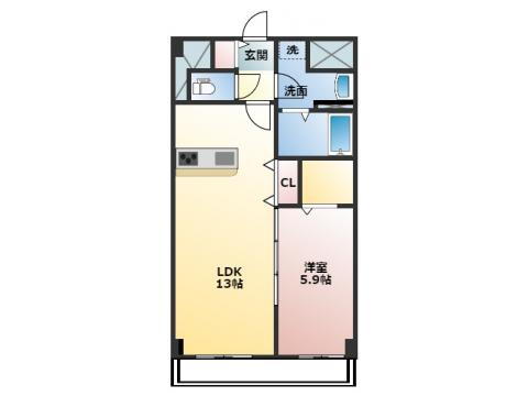 兵庫県姫路市新在家２ 姫路駅 1LDK マンション 賃貸物件詳細