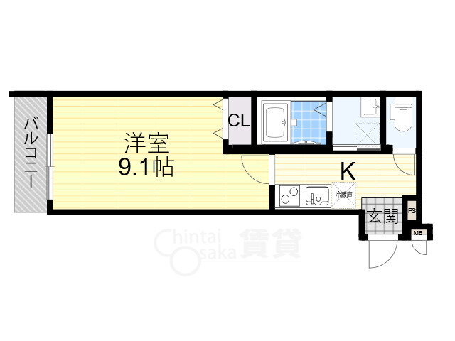 大阪府茨木市沢良宜浜２ 沢良宜駅 1K アパート 賃貸物件詳細