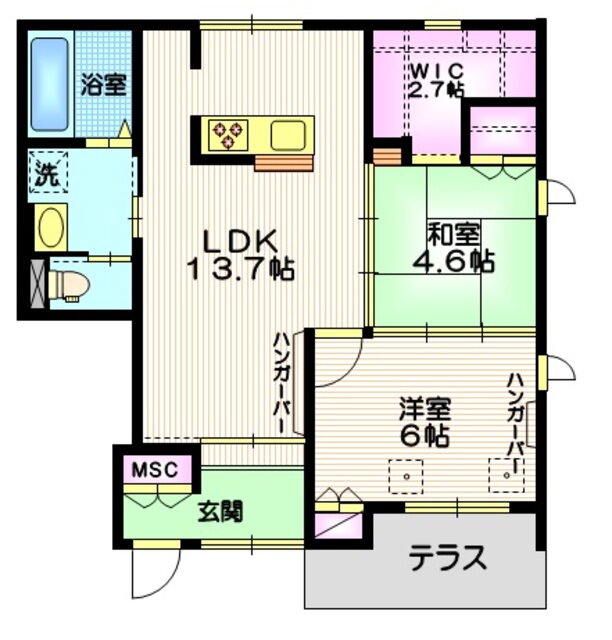 神奈川県大和市つきみ野２ つきみ野駅 2LDK マンション 賃貸物件詳細