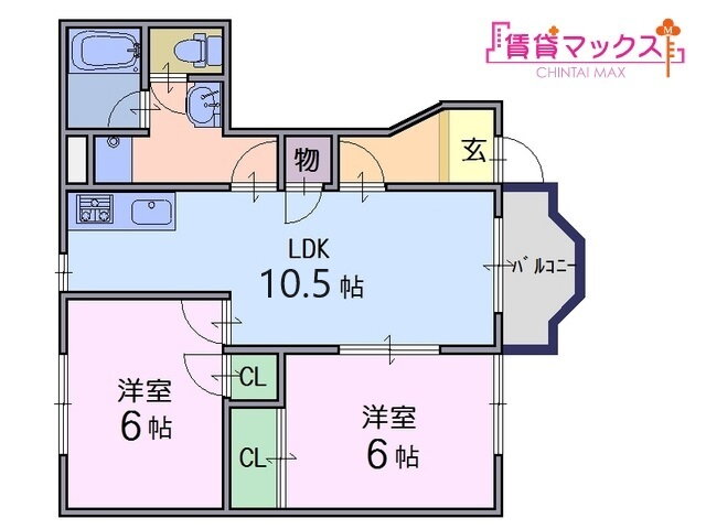 奈良県葛城市東室 大和新庄駅 2LDK アパート 賃貸物件詳細