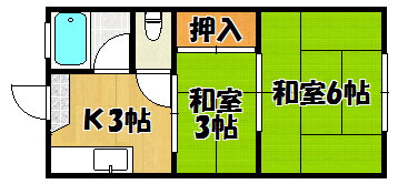 みどりハイツ 2階 2K 賃貸物件詳細