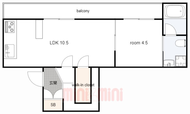 ２２番館（芦屋市） 1階 1LDK 賃貸物件詳細