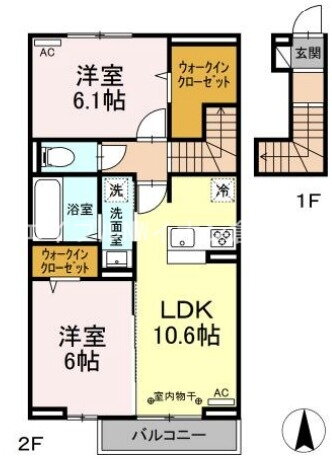 岡山県倉敷市福島 倉敷市駅 2LDK アパート 賃貸物件詳細