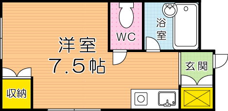 福岡県北九州市小倉北区中島１ 旦過駅 ワンルーム アパート 賃貸物件詳細