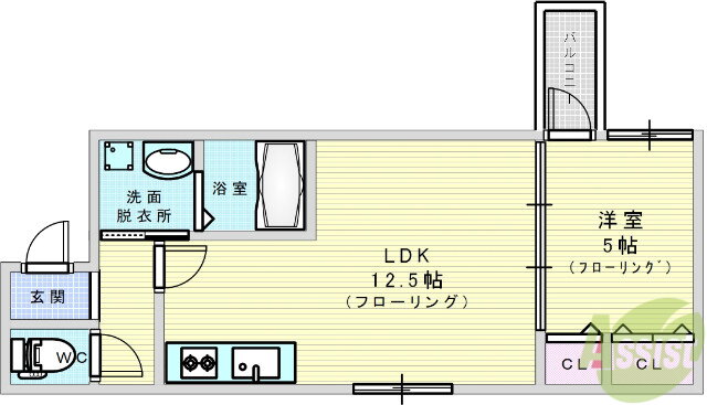 大阪府吹田市千里山竹園２ 南千里駅 1LDK アパート 賃貸物件詳細