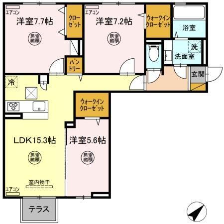 千葉県木更津市瓜倉 3LDK アパート 賃貸物件詳細