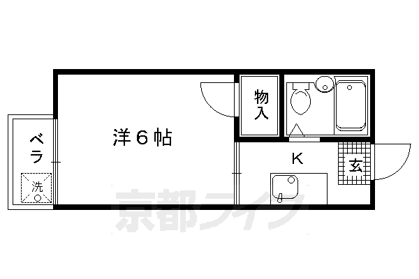 京都府京都市北区小松原北町 北野白梅町駅 1K アパート 賃貸物件詳細