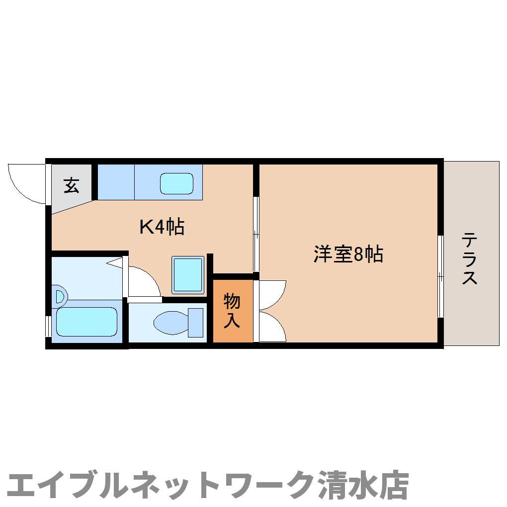 静岡県静岡市清水区折戸１ 新清水駅 1K アパート 賃貸物件詳細