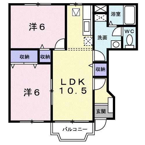 奈良県葛城市東室 大和新庄駅 2LDK アパート 賃貸物件詳細