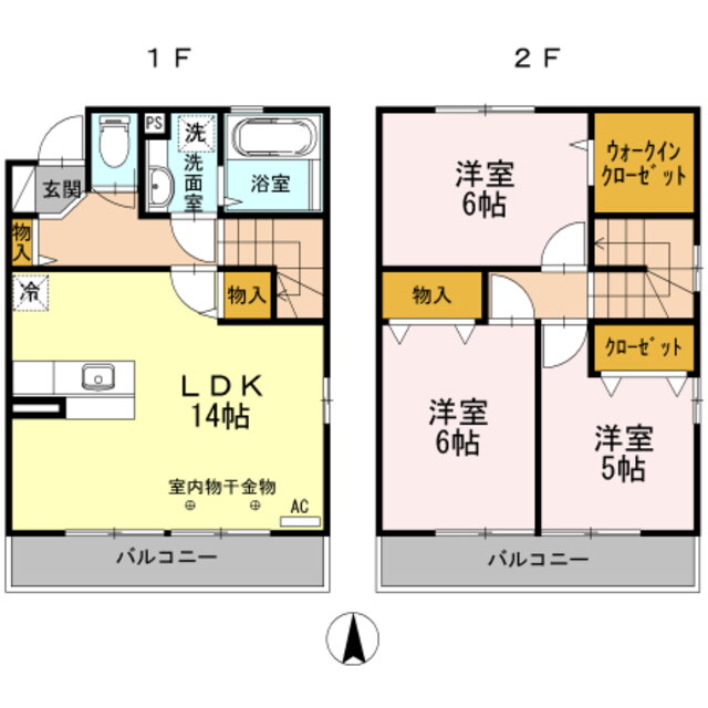 ヴューテラス　Ａ 1階 3LDK 賃貸物件詳細
