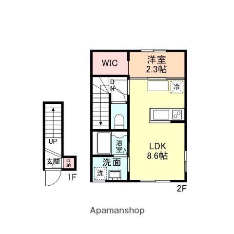 富山県富山市五福 富山大学前駅 1LDK アパート 賃貸物件詳細
