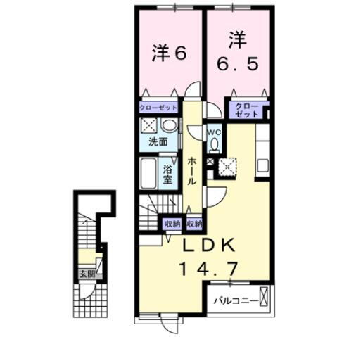 大阪府岸和田市畑町１ 東岸和田駅 2LDK アパート 賃貸物件詳細