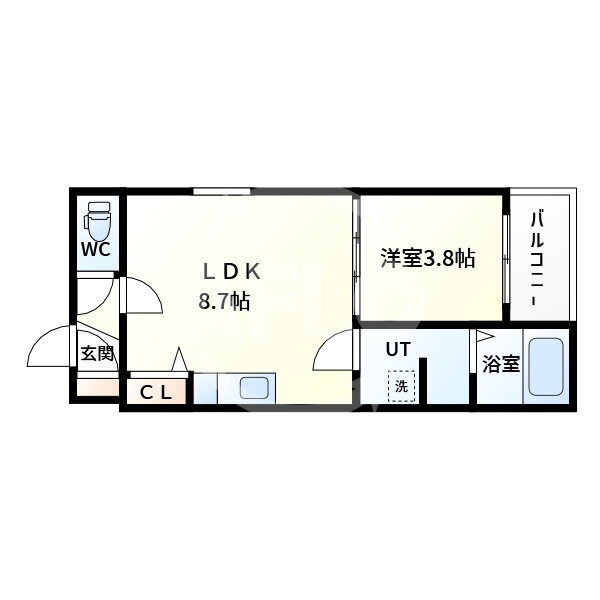 大阪府大阪市東住吉区湯里４ 矢田駅 1LDK アパート 賃貸物件詳細