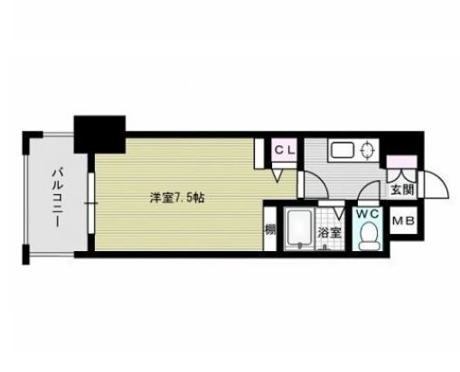 福岡県福岡市早良区城西１ 西新駅 1K マンション 賃貸物件詳細